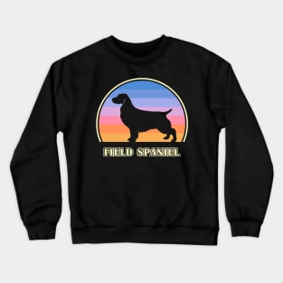 Field Spaniel Vintage Sunset Dog Crewneck Sweatshirt